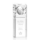 Corcoran Globe Rectangle Crystal Trophy