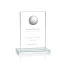 Carson Golf Clear Rectangle Crystal Trophy