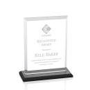 Villa Black Rectangle Crystal Trophy