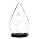 Moyer Black Tear Drop Crystal Trophy