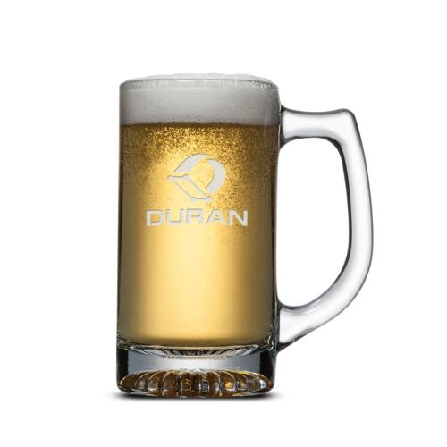 Custom Barware Glasses - Beer Glasses - Stafford Beer Stein - Deep Etch