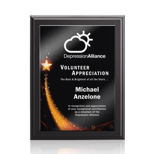 Awards and Plaques - Wall Plaque Awards - Hanson Stark - Black Finish