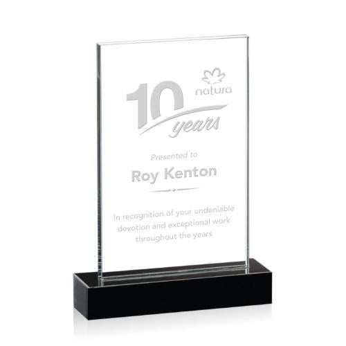 Awards and Plaques - Crystal Trophies - McFarland Rectangle Crystal Trophy