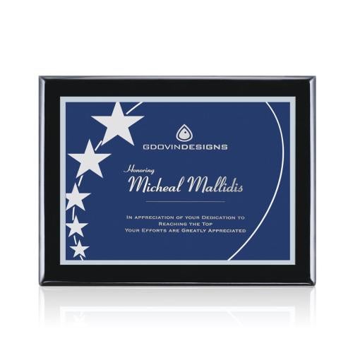 Awards and Plaques - Wall Plaque Awards - Farley Meredith - Black/Blue