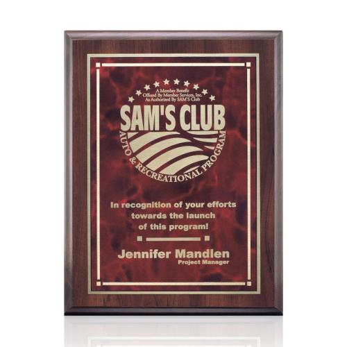 Awards and Plaques - Wall Plaque Awards - Shepherd Stark - Red