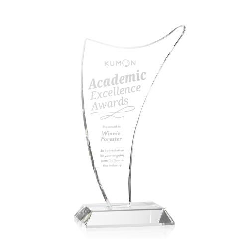 Awards and Plaques - Crystal Trophies - Dunham Peaks Crystal Trophy