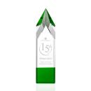 Turret Green Obelisk Crystal Trophy