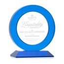 Haines Blue Circle Crystal Trophy