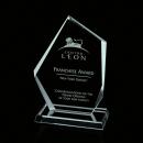 Sizemore Jade Peaks Glass Trophy