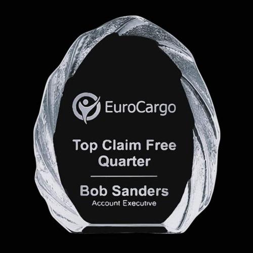 Awards and Plaques - Crystal Trophies - Landis Iceberg Crystal Trophy