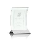 Zavala Jade/Silver Crescent Glass Trophy