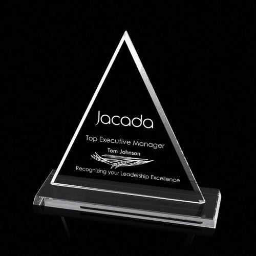 Awards and Plaques - Crystal Trophies - Forrest Starfire Pyramid Crystal Trophy