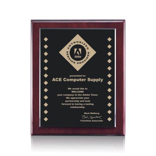 Awards and Plaques - Wall Plaque Awards - Solano Plaque