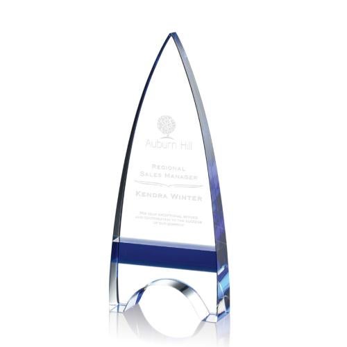 Awards and Plaques - Crystal Trophies - Pearce Blue Peaks Crystal Trophy