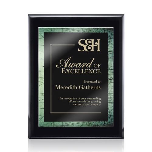 Awards and Plaques - Wall Plaque Awards - Garner Meredith - Black/Green
