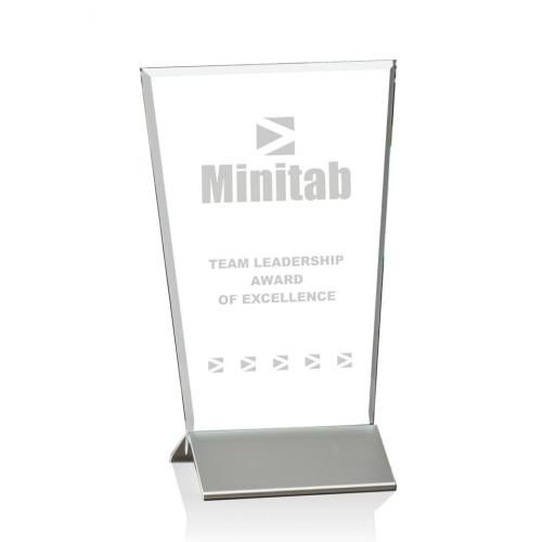 Awards and Plaques - Crystal Trophies - Odell Aluminum Towers Crystal Trophy
