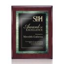 Garner Meredith Plaque - Rosewood/Green