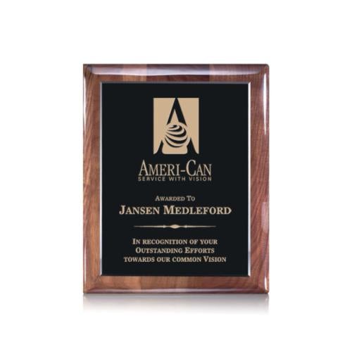Awards and Plaques - Wall Plaque Awards - Story Plaque - Ebony/Walnut