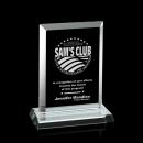 Rosas Starfire Rectangle Crystal Trophy