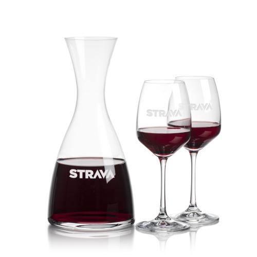 Custom Barware Glasses - Carafes - Daugherty Carafe & Burrell Wine