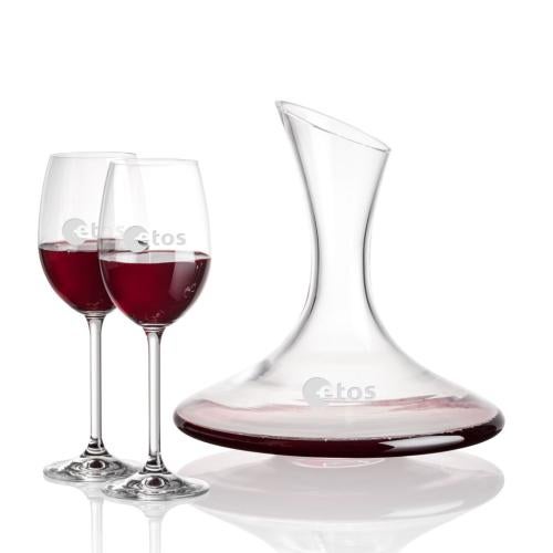 Custom Barware Glasses - Carafes - Godfrey Carafe & Cormier Wine