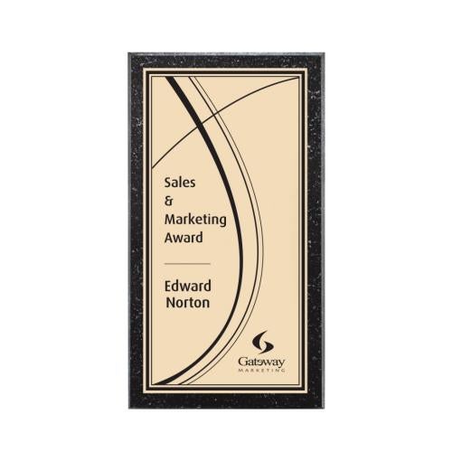 Awards and Plaques - Wall Plaque Awards - Sloan Mills Plaque - Gold/Tall