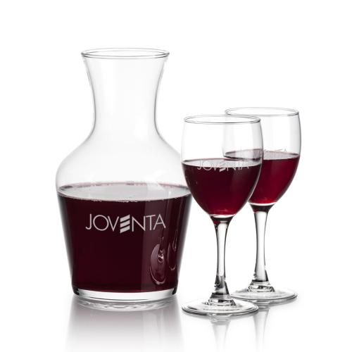 Custom Barware Glasses - Carafes - Summit Carafe & Reese Wine