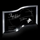 Hannah Crescent Crystal Trophy