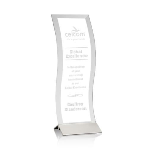 Awards and Plaques - Crystal Trophies - Salcedo Silver Towers Crystal Trophy