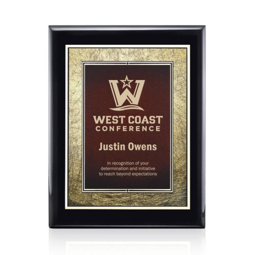 Awards and Plaques - Wall Plaque Awards - Jiang Meredith - Black/Burgundy