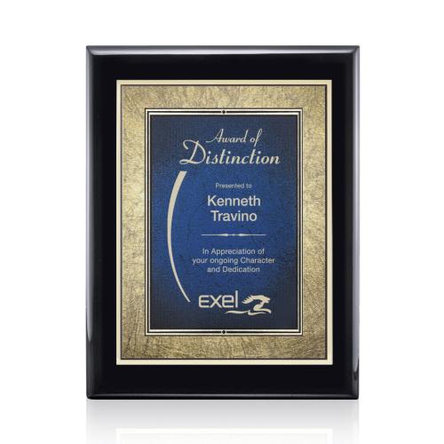 Awards and Plaques - Wall Plaque Awards - Jiang Meredith - Black/Blue