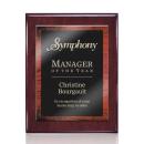 Garner Meredith Plaque - Rosewood/Red