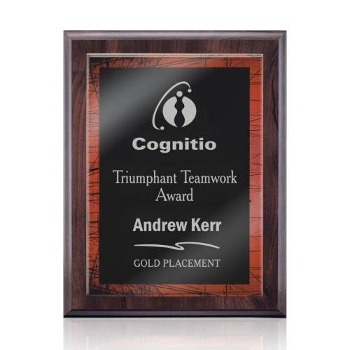 Awards and Plaques - Wall Plaque Awards - Garner Stark - Cherry/Red