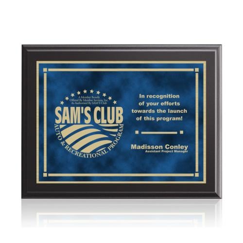 Awards and Plaques - Wall Plaque Awards - Shepherd Stark - Black/Blue