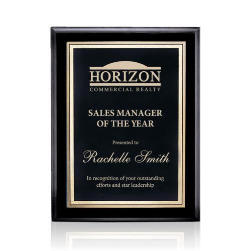 Awards and Plaques - Wall Plaque Awards - Fisher Stark - Black/Black