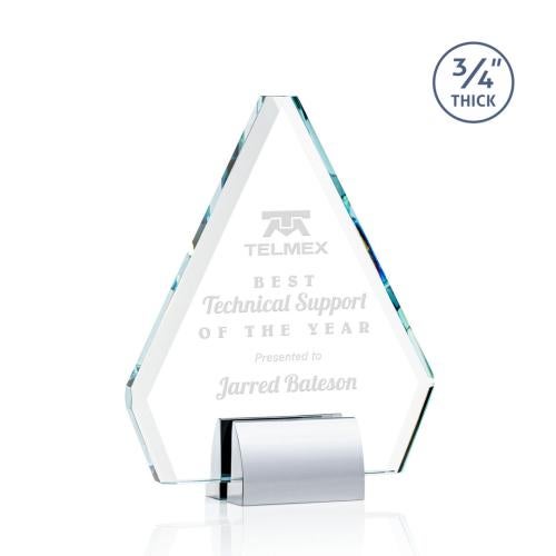 Awards and Plaques - Crystal Trophies - Kilgore Chrome Crystal Trophy
