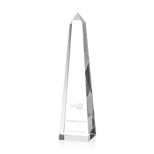 Awards and Plaques - Crystal Trophies - Slaughter Obelisk Crystal Trophy