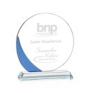 Farley Blue Circle Crystal Trophy