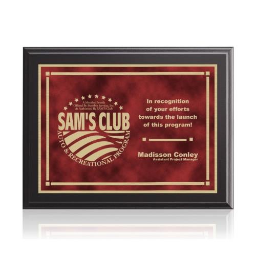 Awards and Plaques - Wall Plaque Awards - Shepherd Stark - Black/Red