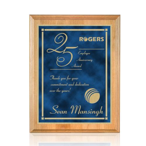 Awards and Plaques - Wall Plaque Awards - Shepherd Berger - Blue