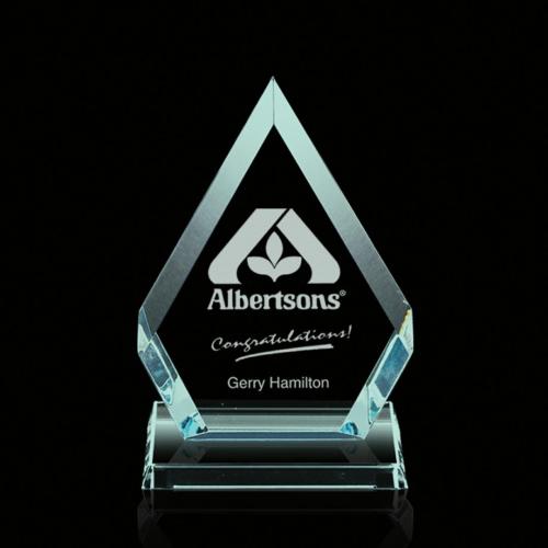 Awards and Plaques - Crystal Trophies - Achievement Glass Trophy