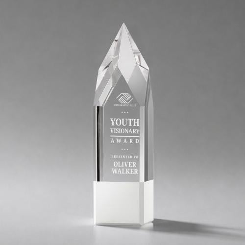 Awards and Plaques - Crystal Trophies - Turret Fagan Towers Crystal Trophy
