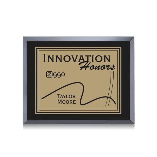 Awards and Plaques - Wall Plaque Awards - Sloan Olson Plaque - Black/Gold