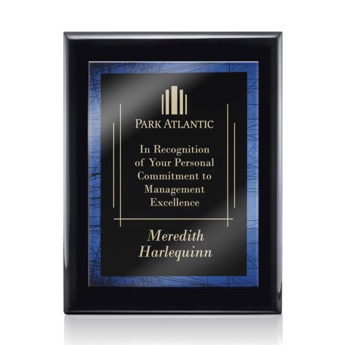 Awards and Plaques - Wall Plaque Awards - Garner Meredith - Black/Blue