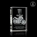 Schuster 3D Rectangle Crystal Trophy