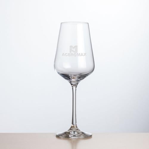 Custom Barware Glasses - Wine Glasses - Norris Wine - Deep Etch