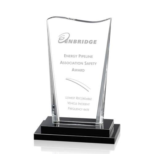 Awards and Plaques - Crystal Trophies - Jorgensen Unique Crystal Trophy