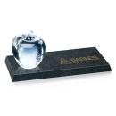Apple Apples on Granite Base Glass Trophy