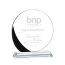 Farley Black Circle Crystal Trophy