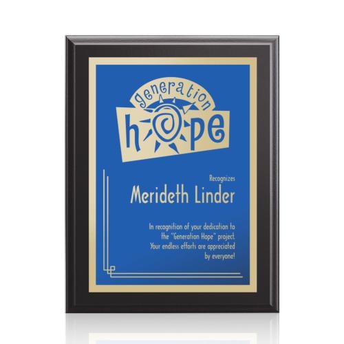 Awards and Plaques - Wall Plaque Awards - Houser Stark - Black/Blue